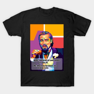 Dicaprio Meme Deleted Games Pop Art T-Shirt